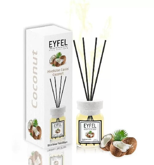 EYFEL Coconut Reed Diffuser 120ml – Sweet Tropical Home Fragrance