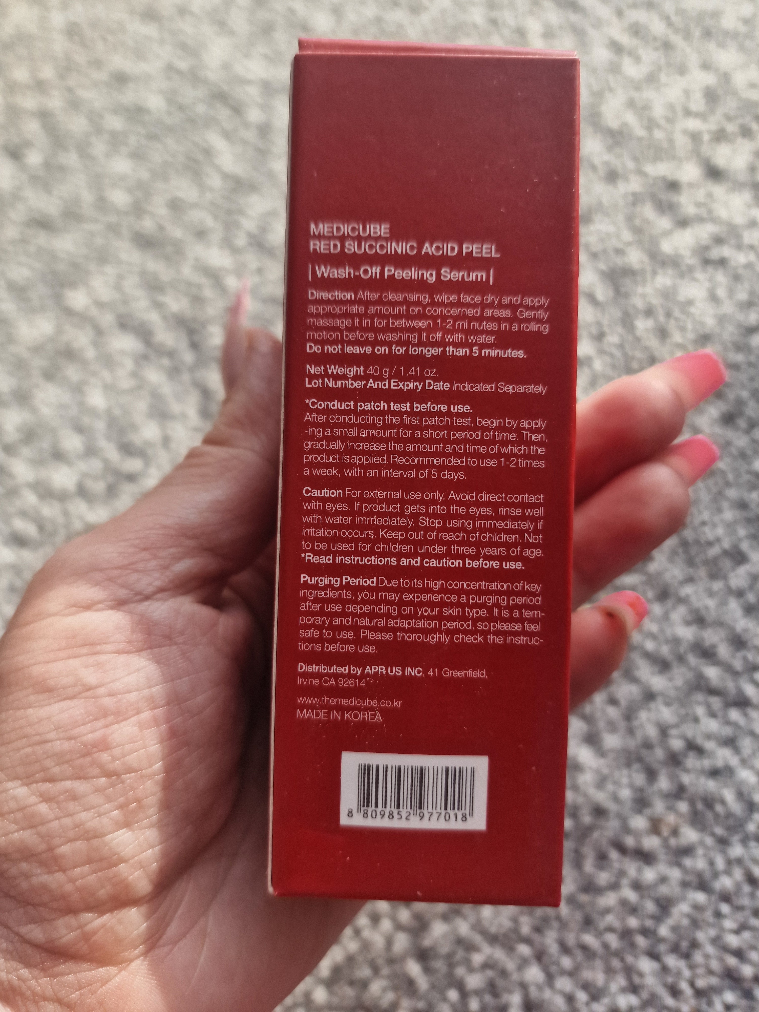 Medicube Red Succinic Acid Peel Wash-Off Peeling Serum 40g