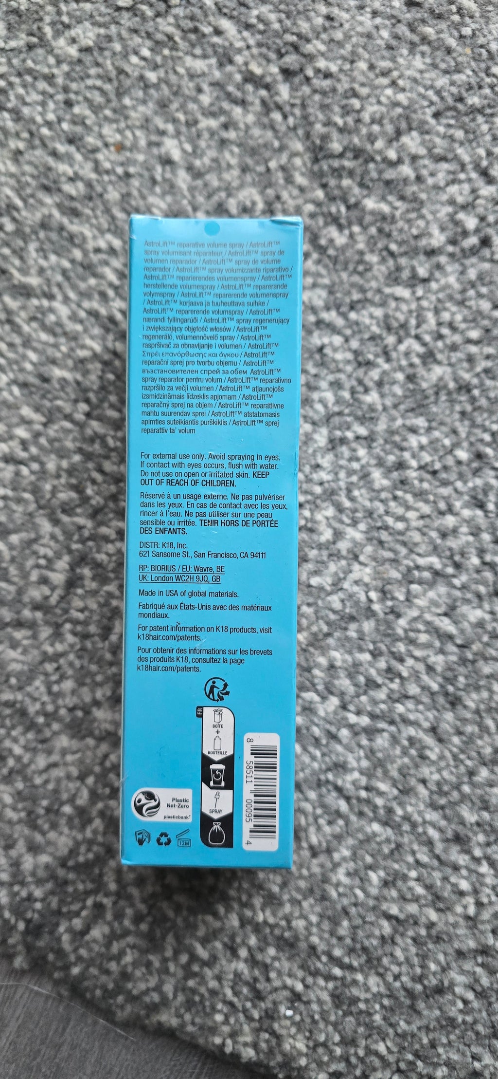 K18 AstroLift Reparative Volume Spray – 118 ml