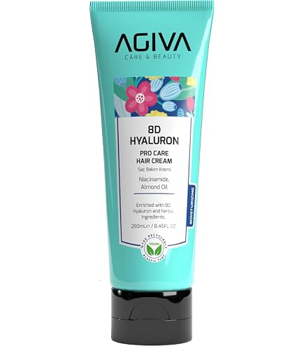 AGIVA 8D Hyaluron Pro Care Hair Cream 250ml – Niacinamide & Almond Oil