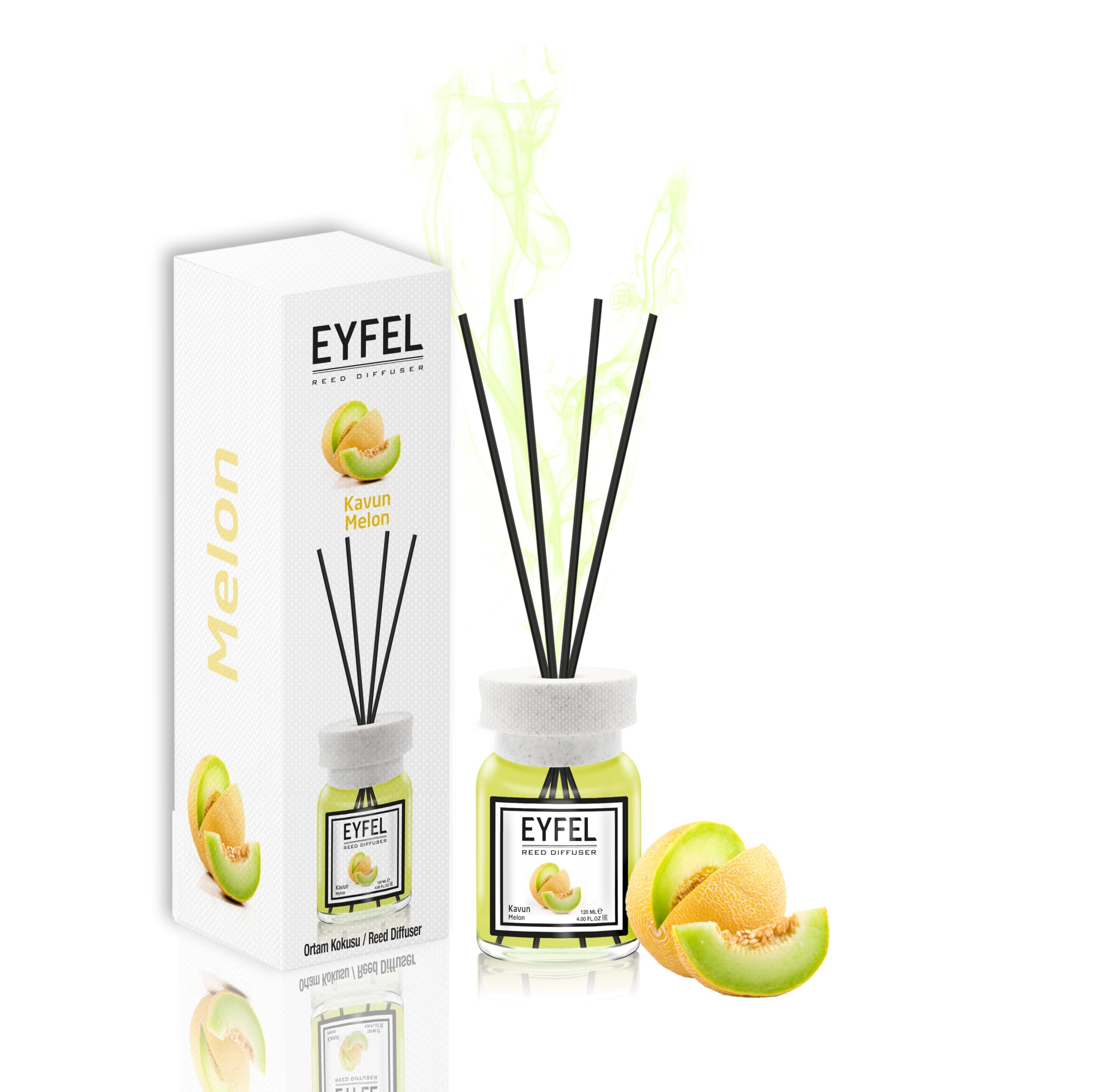 Eyfel Reed Diffuser Melon 120ml Home Fragrance
