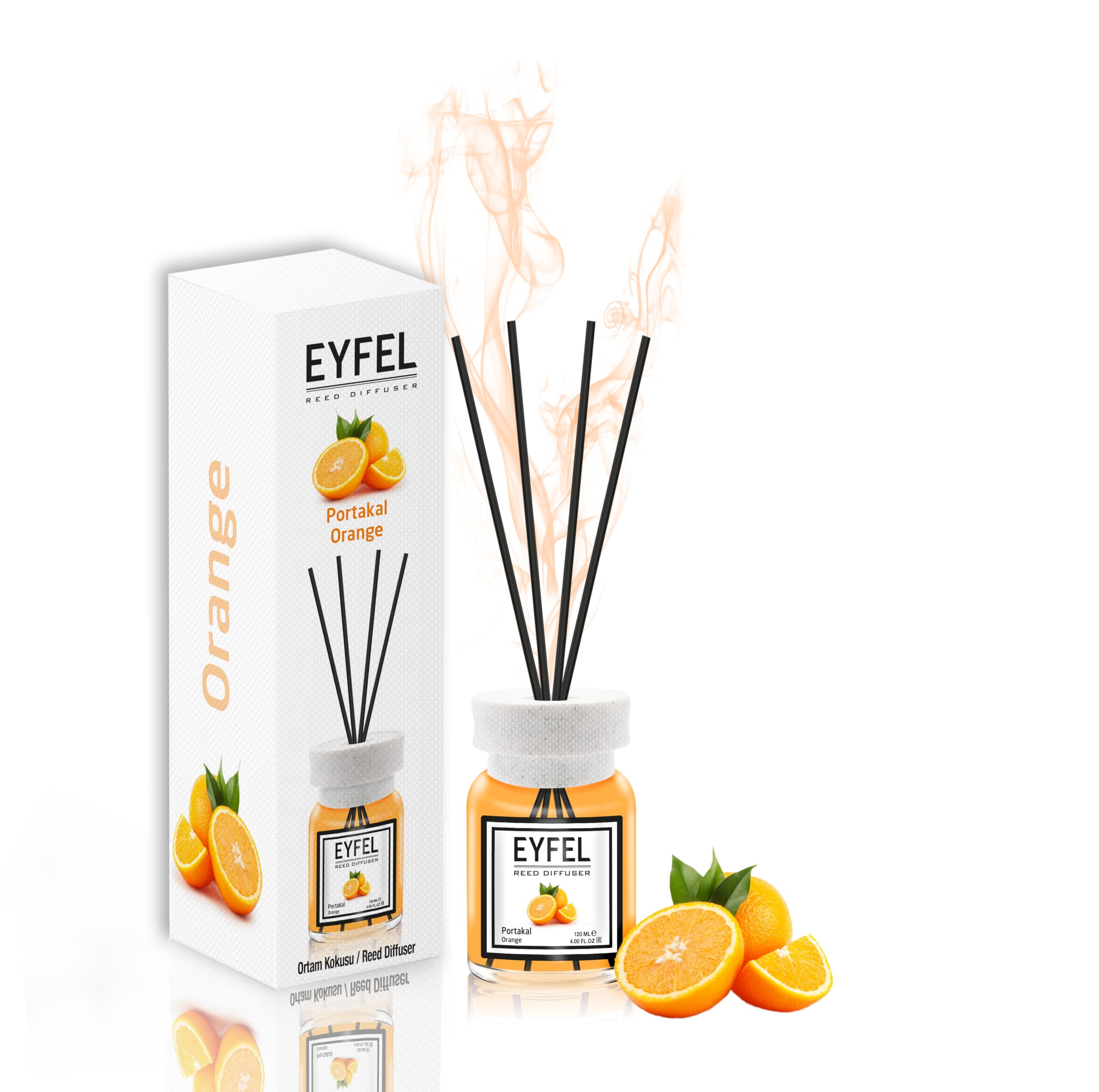 Eyfel Reed Diffuser Orange 120ml Home Fragrance