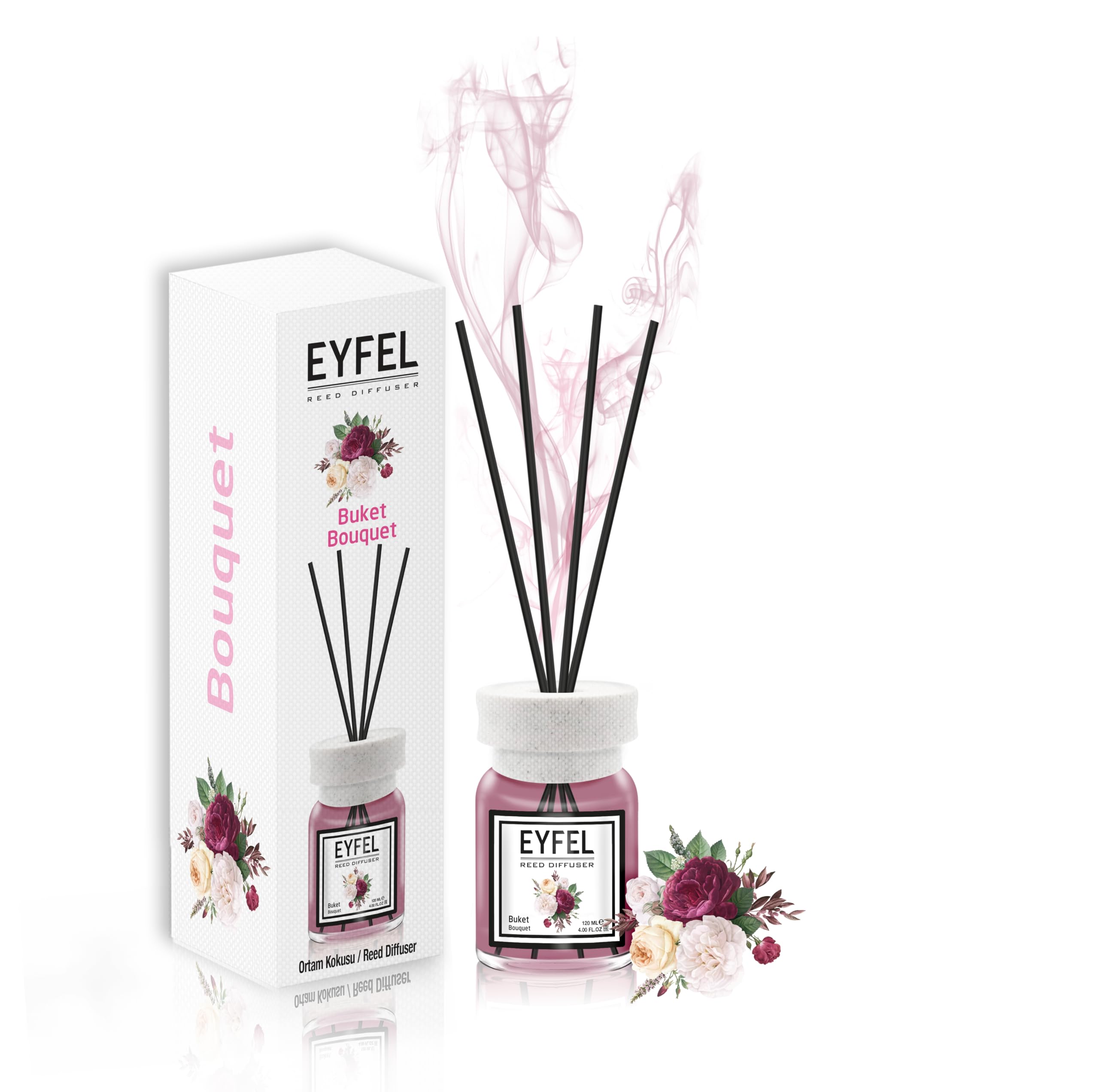 Eyfel Reed Diffuser Bouquet 120ml Home Fragrance