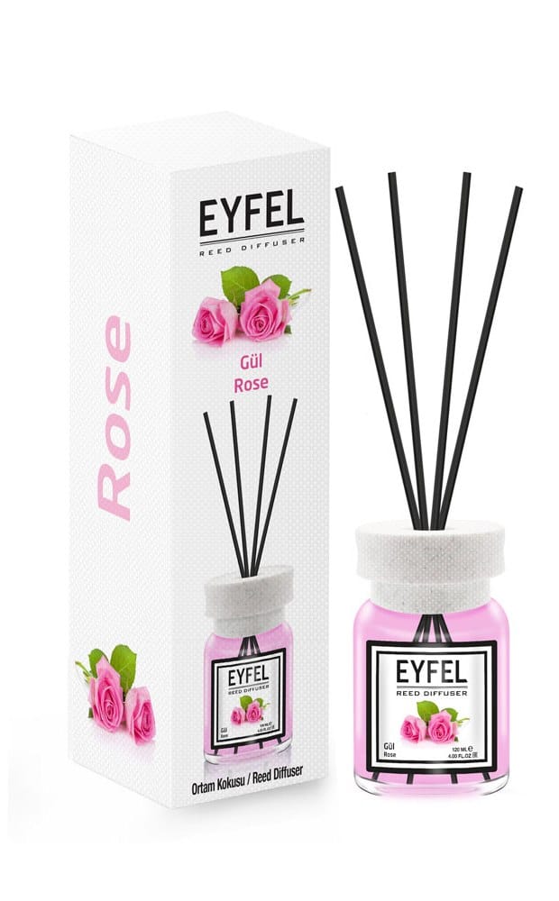 EYFEL Rose Reed Diffuser 120ml – Elegant Floral Home Fragrance