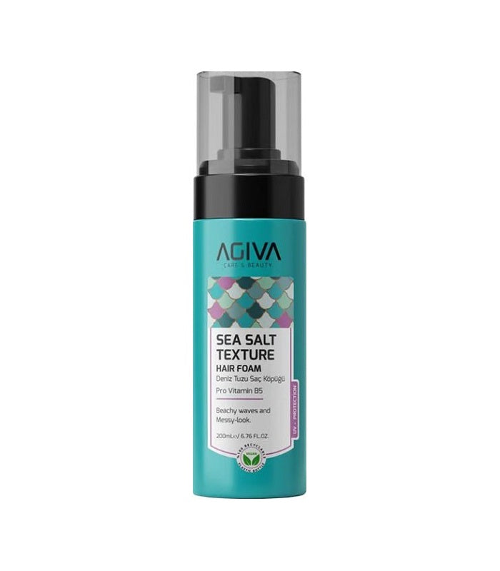 AGIVA Sea Salt Texture Hair Foam 200ml – Beachy Waves & Messy Look