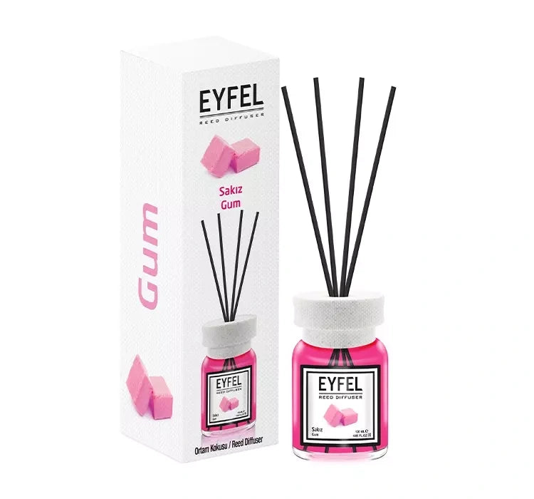 EYFEL Gum Reed Diffuser 120ml – Sweet Bubble Gum Home Fragrance