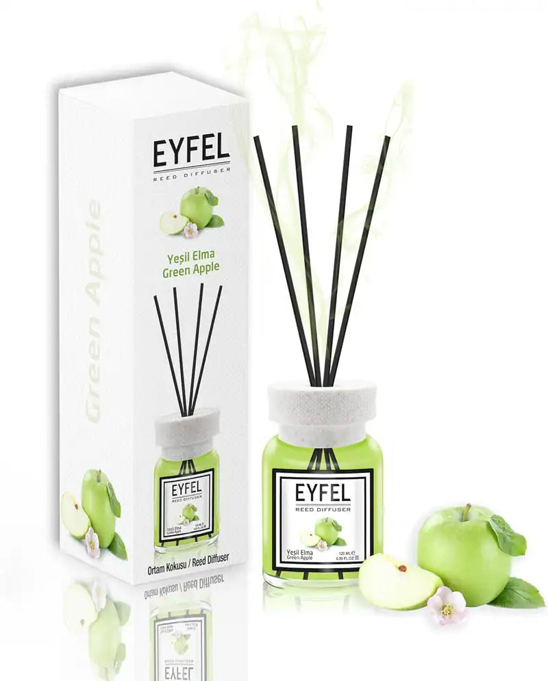 Eyfel Reed Diffuser Green Apple 120ml Home Fragrance