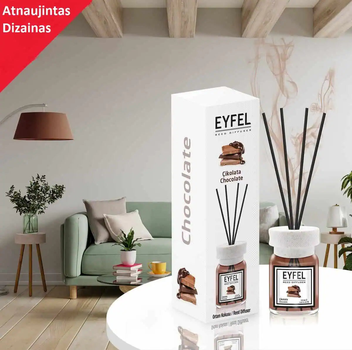 EYFEL Chocolate Reed Diffuser 120ml – Sweet Gourmand Home Fragrance