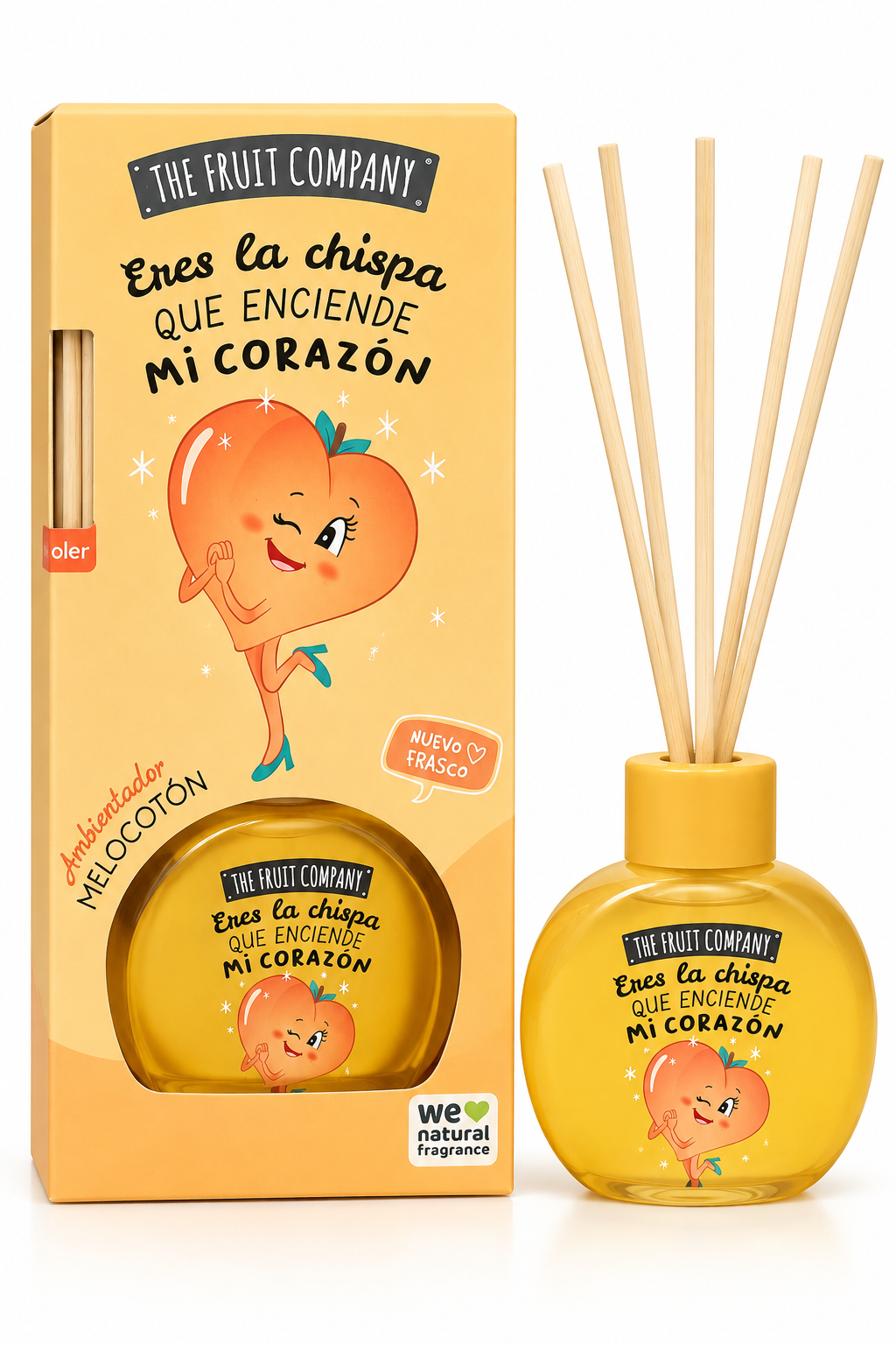 The Fruit Company Peach Reed Diffuser – Melocotón Home Fragrance