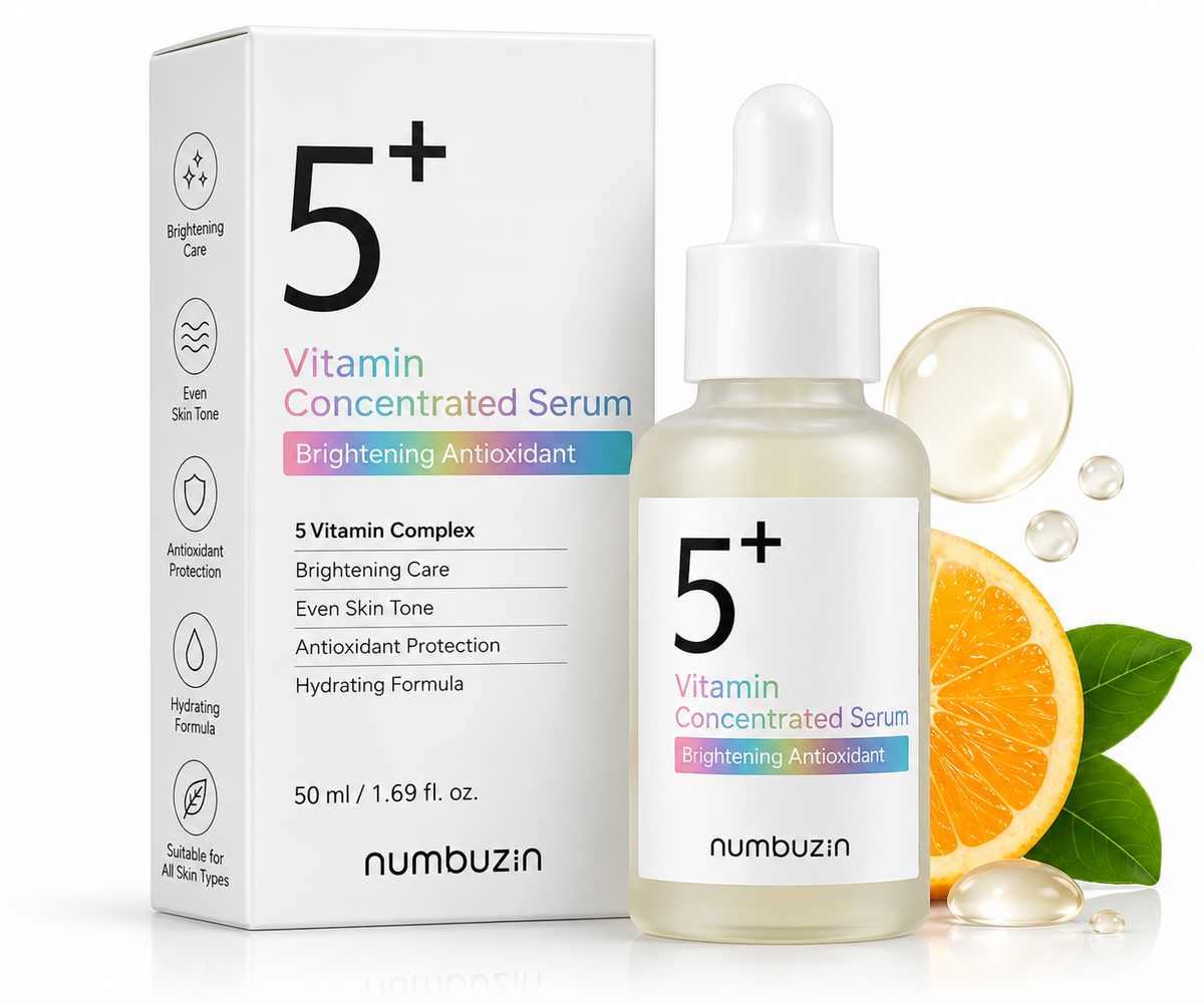 Numbuzin No.5+ Vitamin Concentrated Serum – Brightening Antioxidant Serum