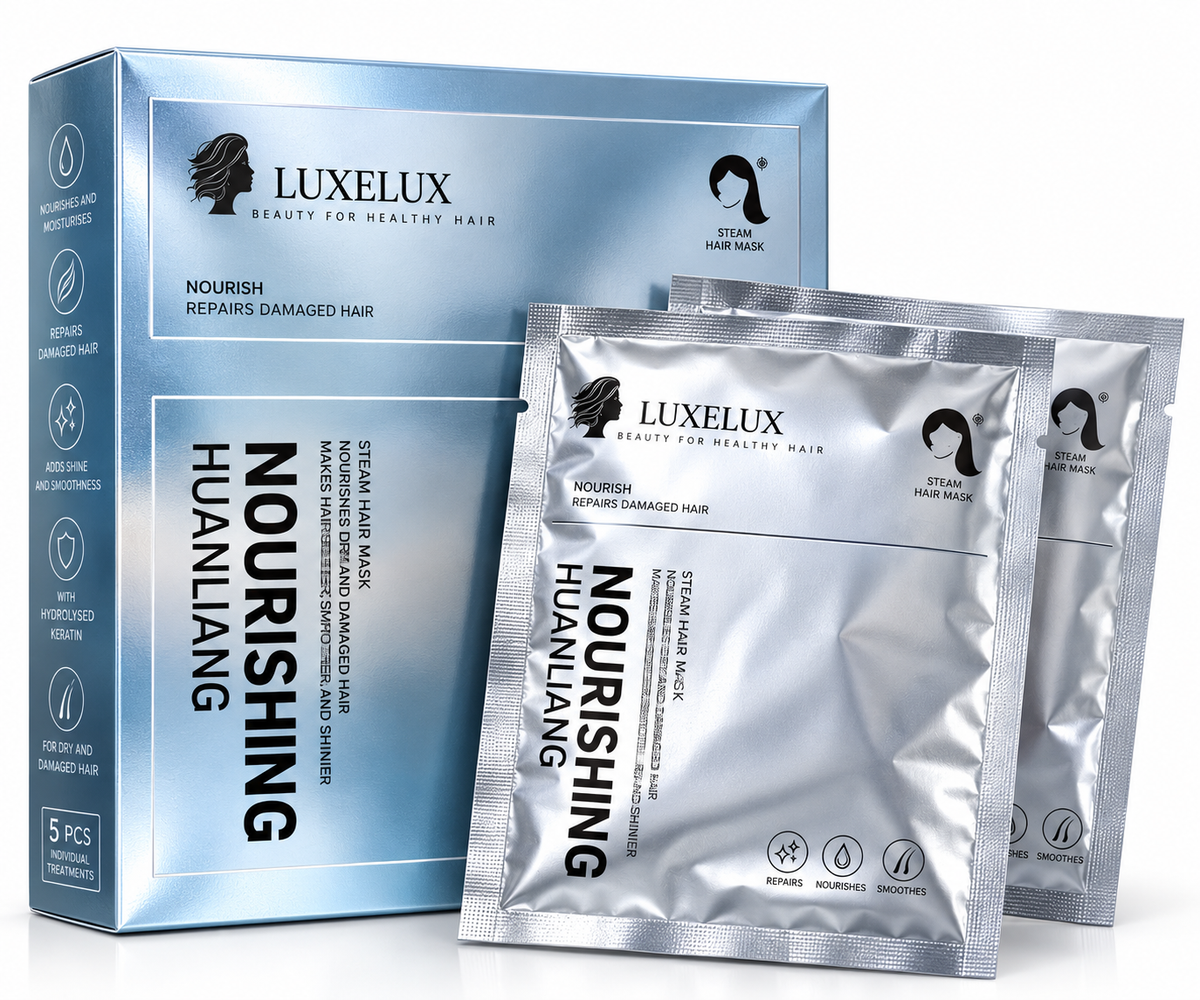 LUXELUX Nourishing & Regenerating Steam Hair Mask – 5 Treatments